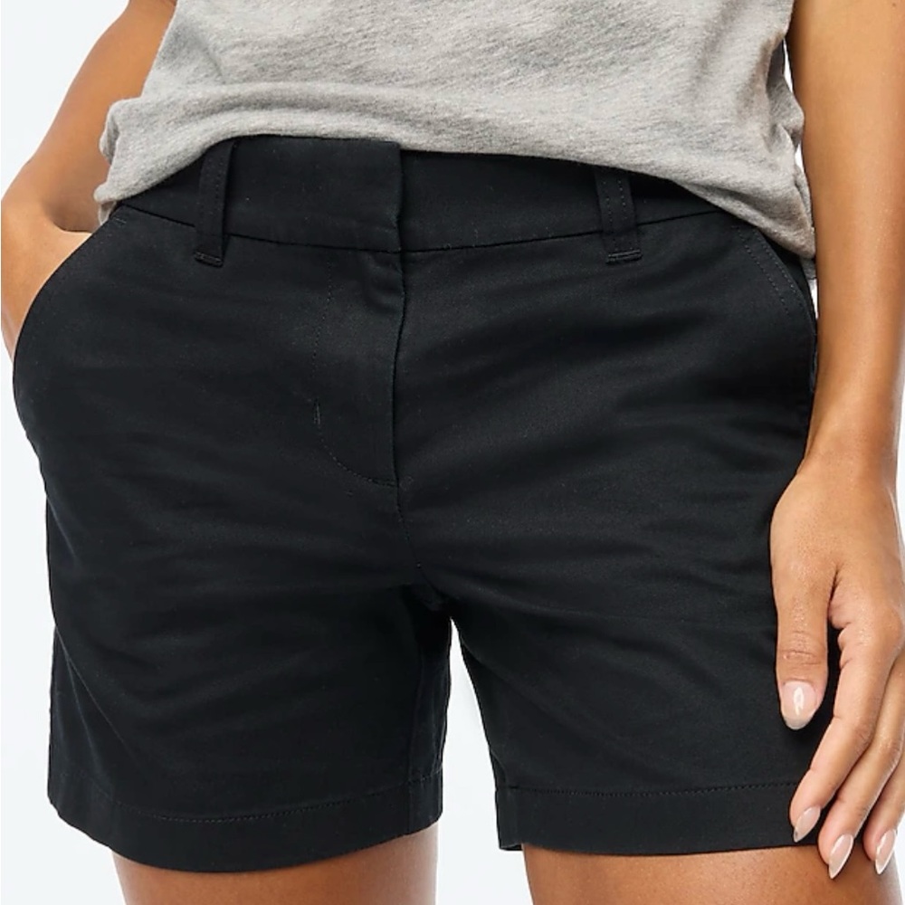 J Crew black classic chino short size 10